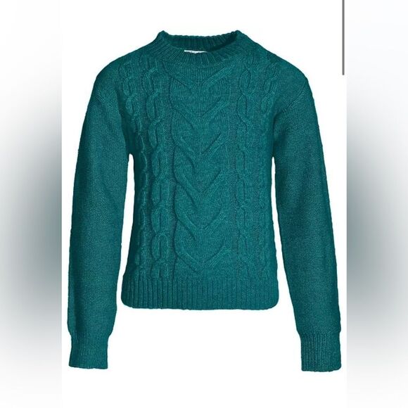 Epic Threads Toddler Girls Solid Cable-Knit Crewneck Sweater - Picture 1 of 1